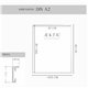Cadre alu AEKTA - Argent Mat - Pour format A2 (42x59,4cm)