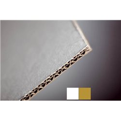 Carton de fonds blanc-brun - Epaisseur 2.6mm
