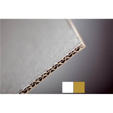 Carton de fonds blanc-brun - Epaisseur 2.6mm