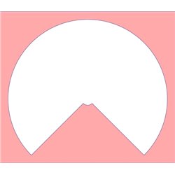 Passepartout EXT: 33,1 x 28,7 cm - ARGENT M969 -Fichier: Passepartout_270_331x287.DXF