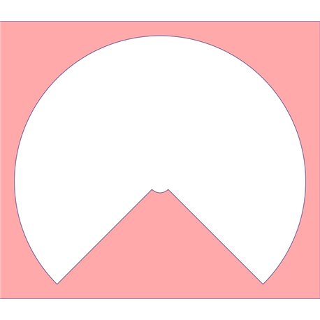 Passepartout EXT: 33,1 x 28,7 cm - ARGENT M969 -Fichier: Passepartout_270_331x287.DXF