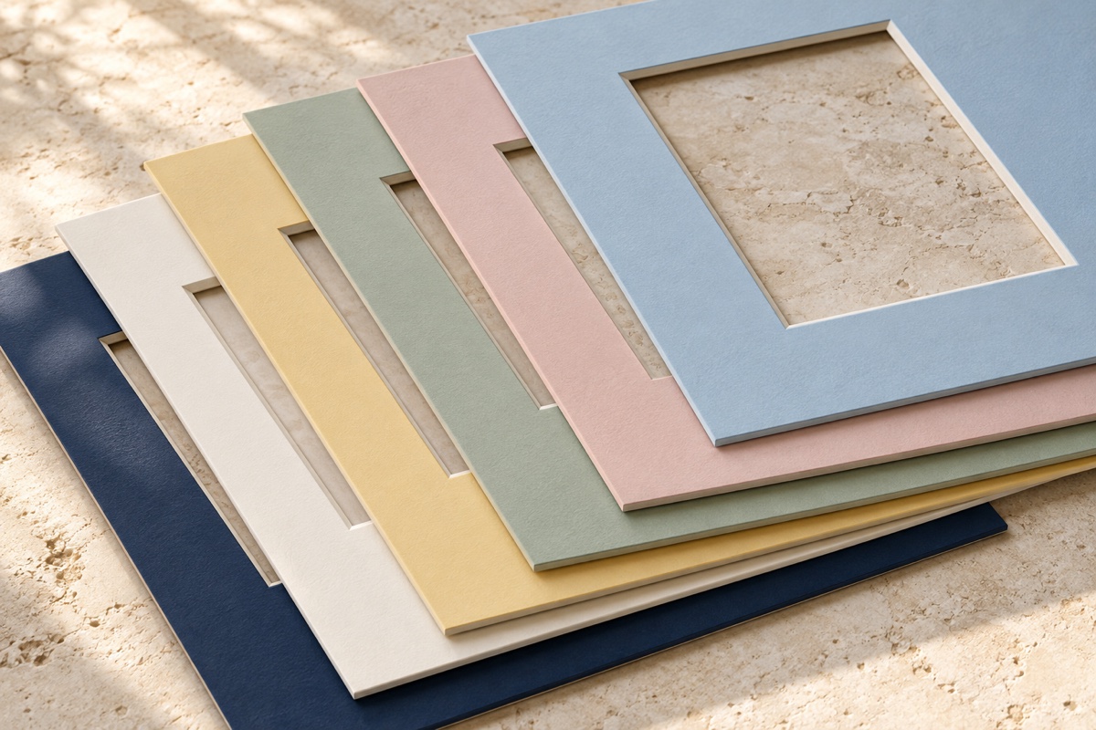 Passe-partout sur mesure aux nuances pastel